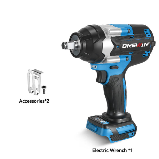 ONEVAN 1/2" 1800N·m Impact Wrench & 1000N·m Ratchet Wrench Brushless Cordless 2‑Pc. Combo Kit 3.0Ah