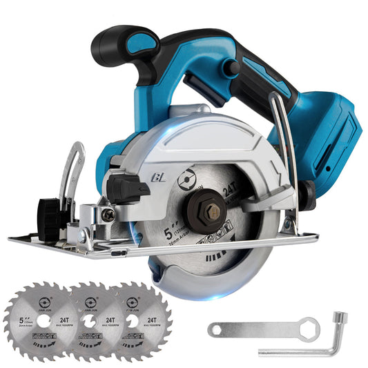 ONEVAN 125mm Circular Saw & Angle Grinder & 1/4" Screwdriver Brushless Cordless 3‑Pc. Combo Kit 3.0Ah