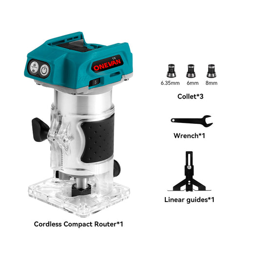 ONEVAN 6mm Die Grinder & Trimming Machine Brushless Cordless 2‑Pc. Combo Kit 3.0Ah