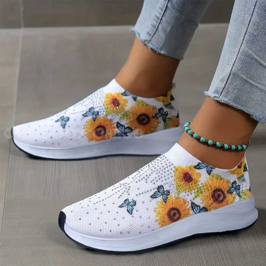 Zapatillas de mujer con estampado floral ultra confortables