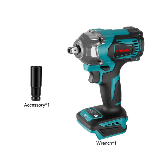 ONEVAN 1/2" 1200N·m Impact Wrench & 125mm Grinder & 13mm Drill & Hammer Drill Brushless Cordless 4‑Pc. Combo Kit 3.0Ah