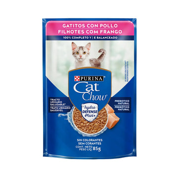 Purina Cat Chow Gatitos Húmedo con Pollo 85g