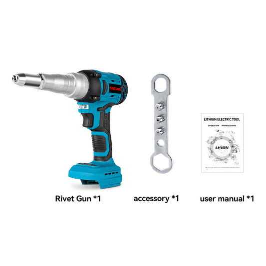ONEVAN 125mm Angel Grinder & Electric Rivet Gun Brushless Cordless 2‑Pc. Combo Kit 3.0Ah