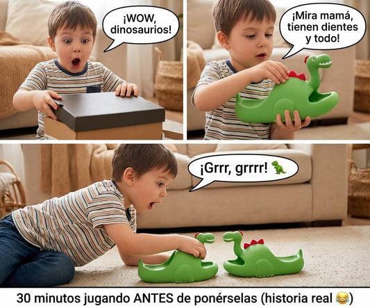 Dino Slippers 2X1® Originales - Lleva 1 Par y de regalo llevas 1 Par adicional ¡GRATIS!