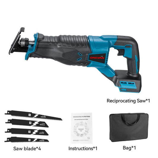 ONEVAN Reciprocating Saw & Impact Drill & Paint Spray Gun Brushless Cordless 3‑Pc. Combo Kit 3.0Ah