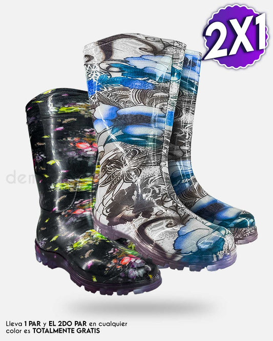 Botas Impermeables Amazonas 2X1®: Lleva 1 Par y de regalo llevas 1 Par adicional ¡GRATIS!