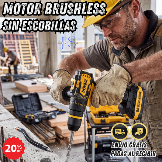 TALADRO PERCUTOR DEWALT 68V MOTOR BRUSHLESS (SIN ESCOBILLAS)