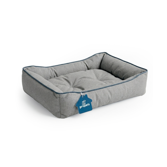 Cama Rectangular Gris Claro para Mascotas