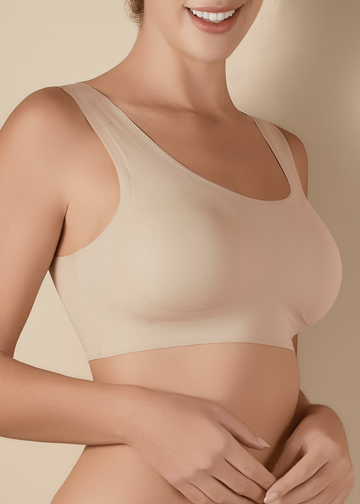 Sujetador sin aros ni costuras, invisible bajo la ropa, con relleno extraíble - mod. Olivia