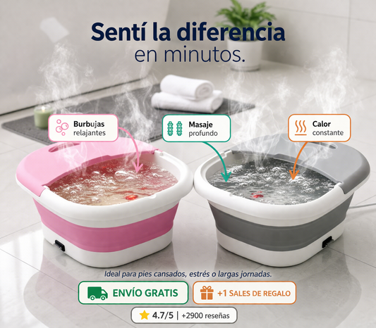 Zenvy™ Spa de Pies Plegable + 1 sales de regalo