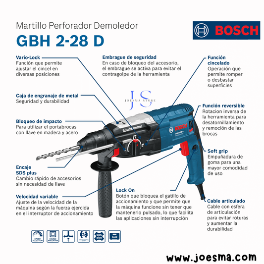 Rotomartillo BOSCH GBH 2-24 D