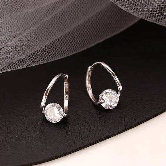 Pendientes Circonita - Plata